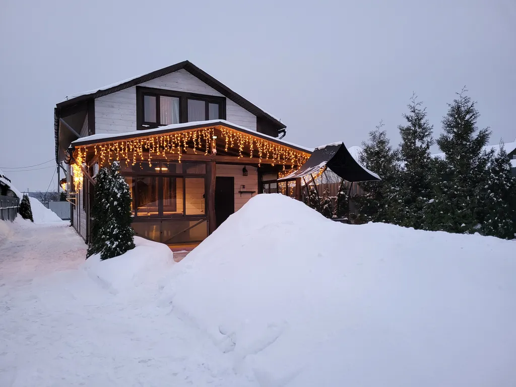 Коттедж Семейный коттедж с дровяной баней, камином и мангалом — Дракино