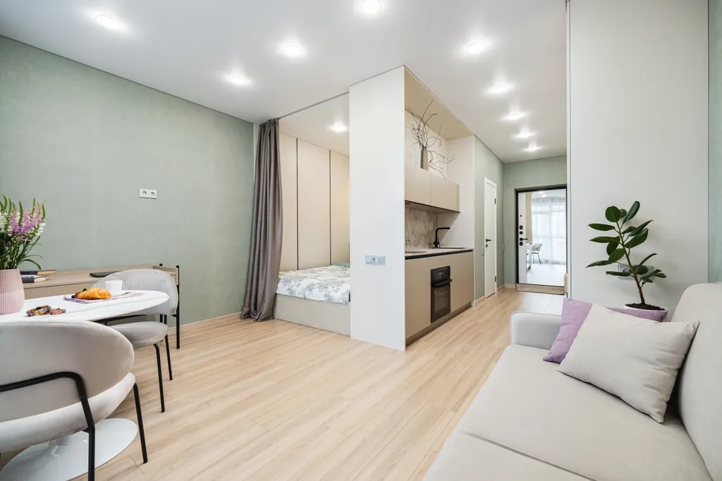 Квартира-студия в новом районе Минск Мир