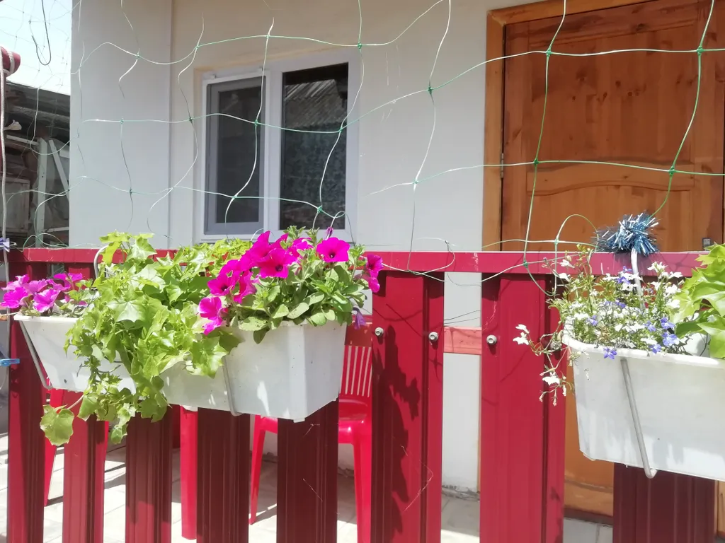 Домик с двумя спальнями и террасой с садовой мебелью