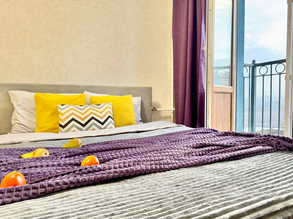 Двухкомнатная квартира с балконом в Лайково