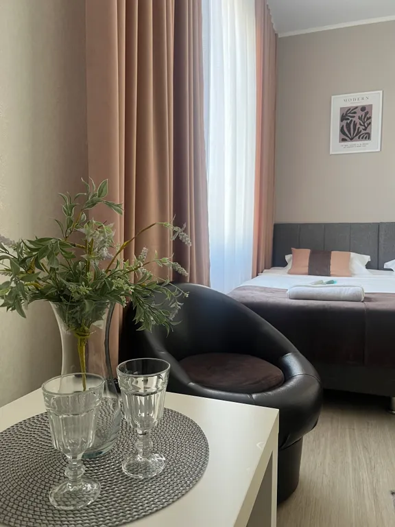 Квартира Квартира Уютный номер с 1 двуспальной или 2 раздельными кроватями — Сириус