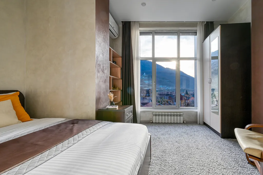 2-ком квартира с видом на горы, балкон и камином Я на Море