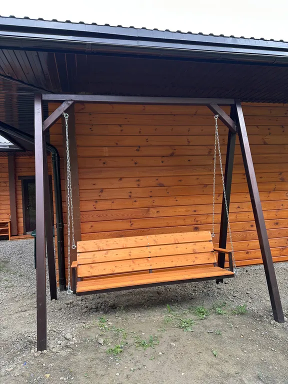 Роскошный эко дом Аквамарин с террасой у водопада и леса