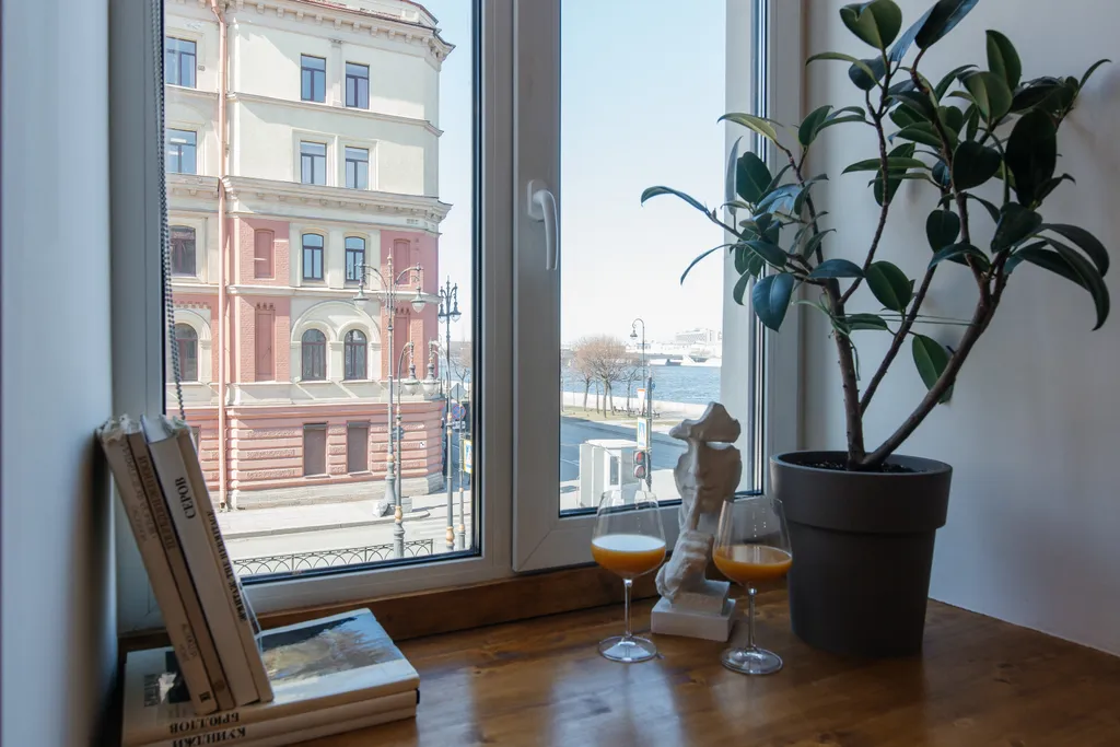 Квартира Квартира комфорт-класса с видом на город, Неву и закаты — Санкт-Петербург