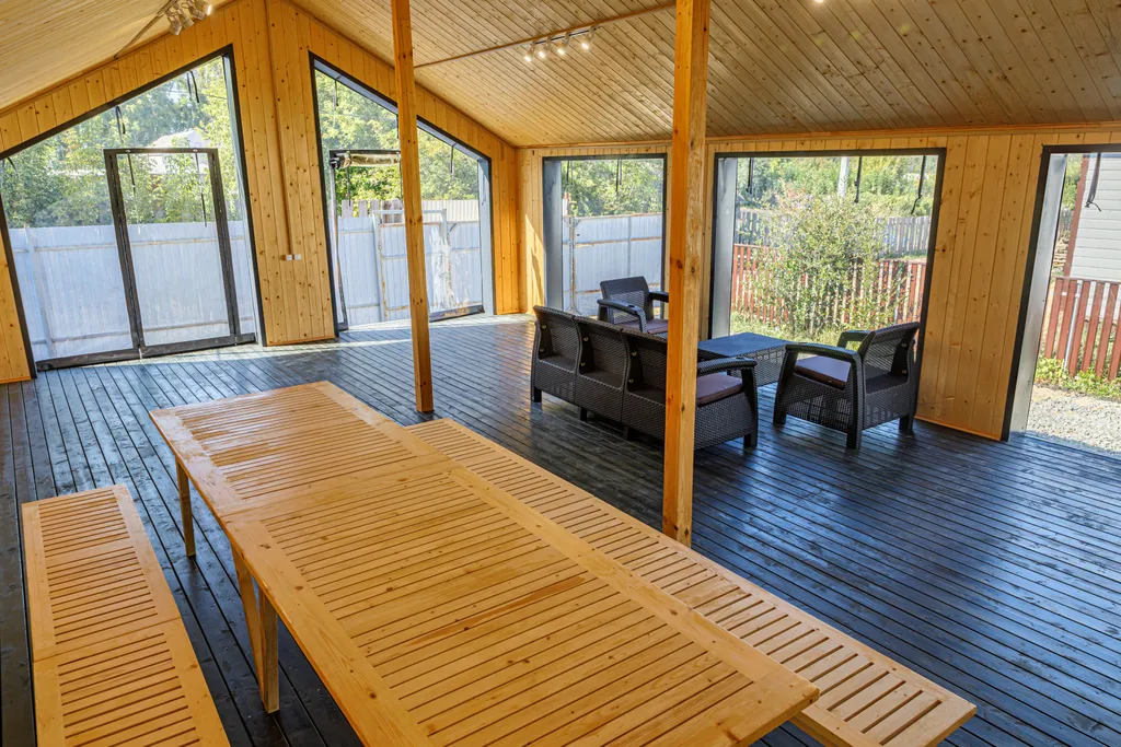 Дом с сауной, купелью и террасой