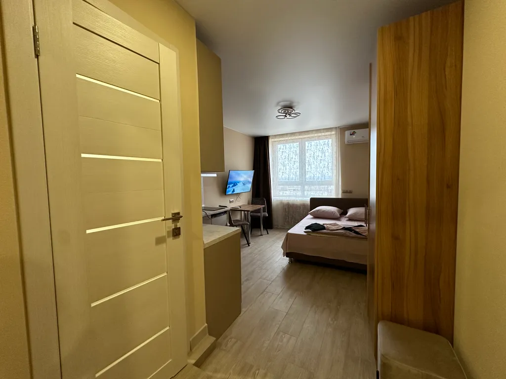 Cтудия Земля с видом на город и пойму Клязьмы