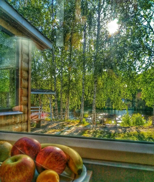 Дом на берегу реки в живописном месте, рядом озеро Сямозеро