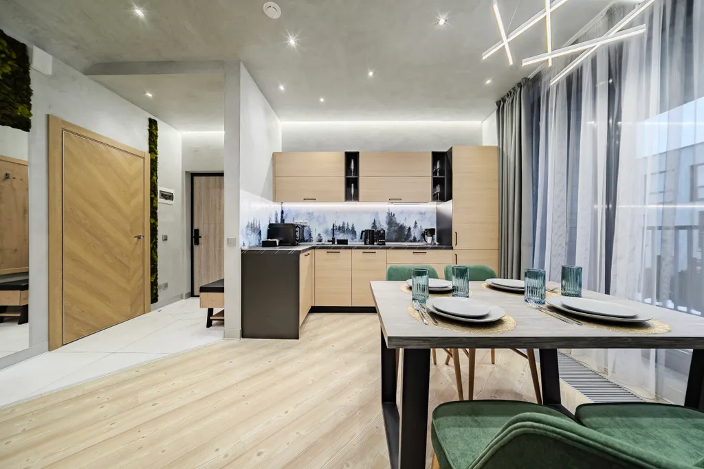 Охтаинн 2-11 с 1 спальней и с видом на горную деревню