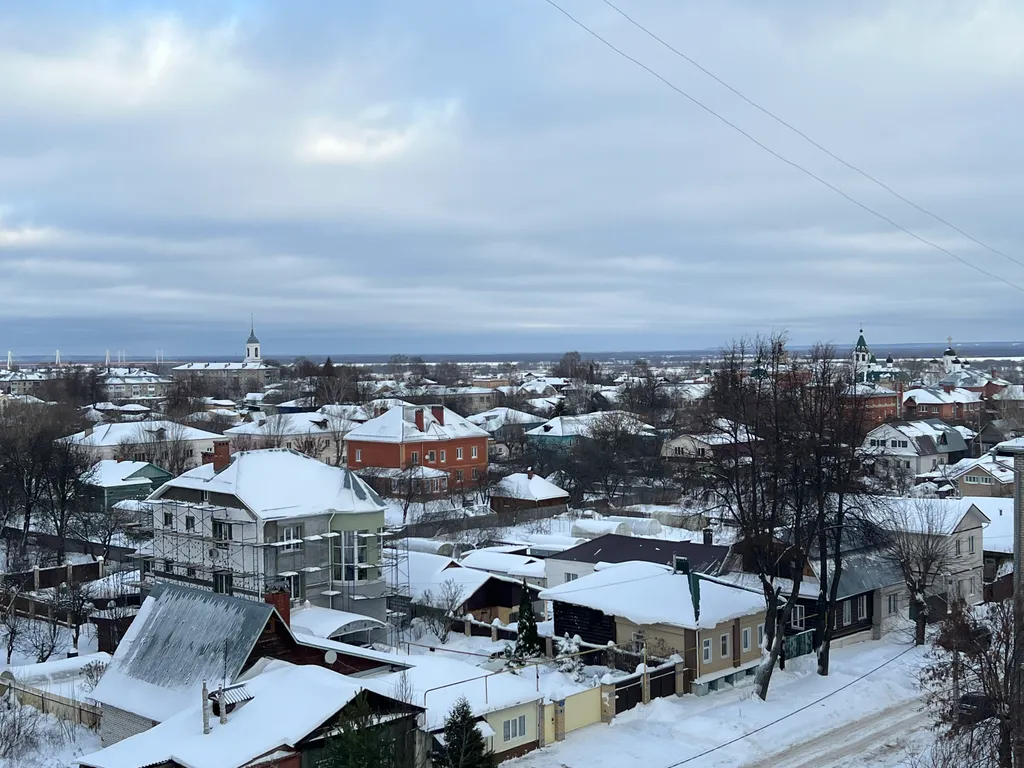 Уютная квартира в центре города с видом на реку и новые мосты