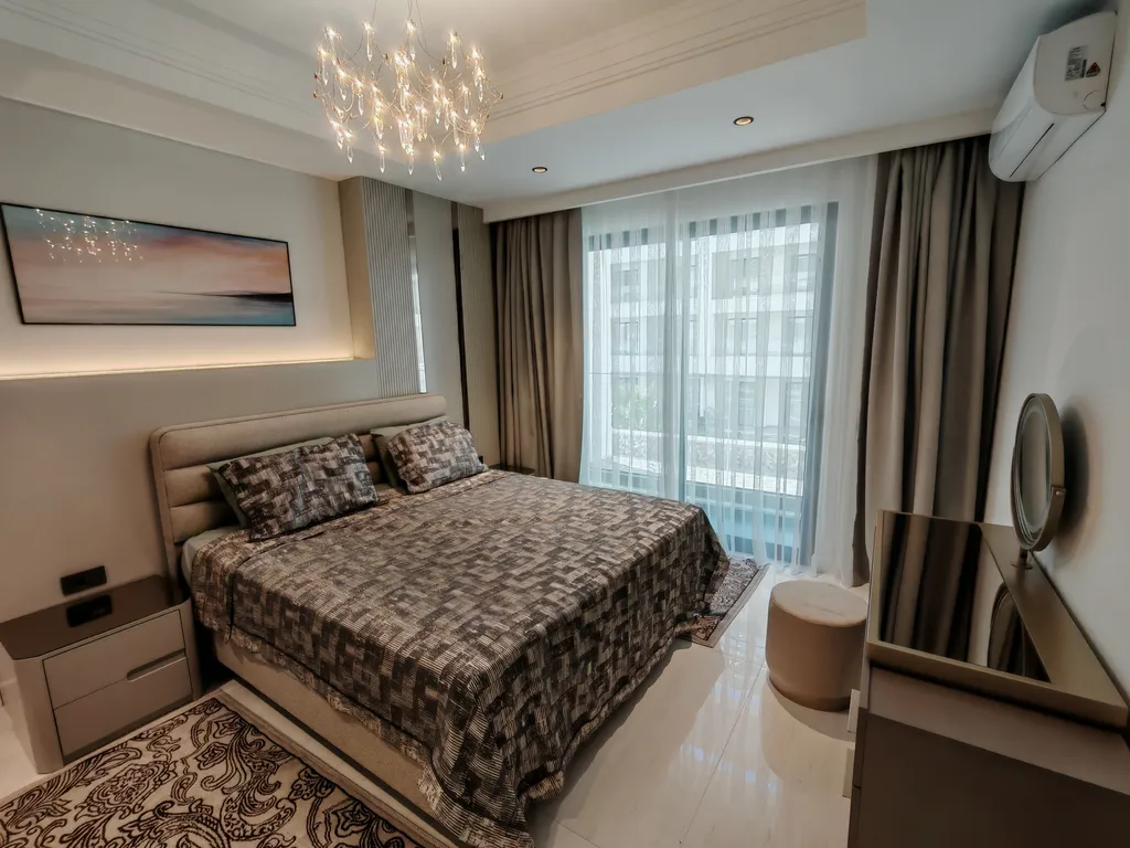 Квартира 2+1 duрlех в Azura World c видом на бассейн и аквапарком