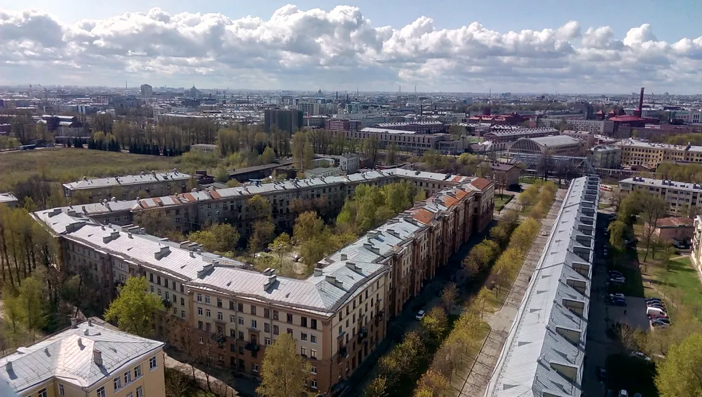 Квартира Квартира Видовая студия у метро Лесная — Санкт-Петербург