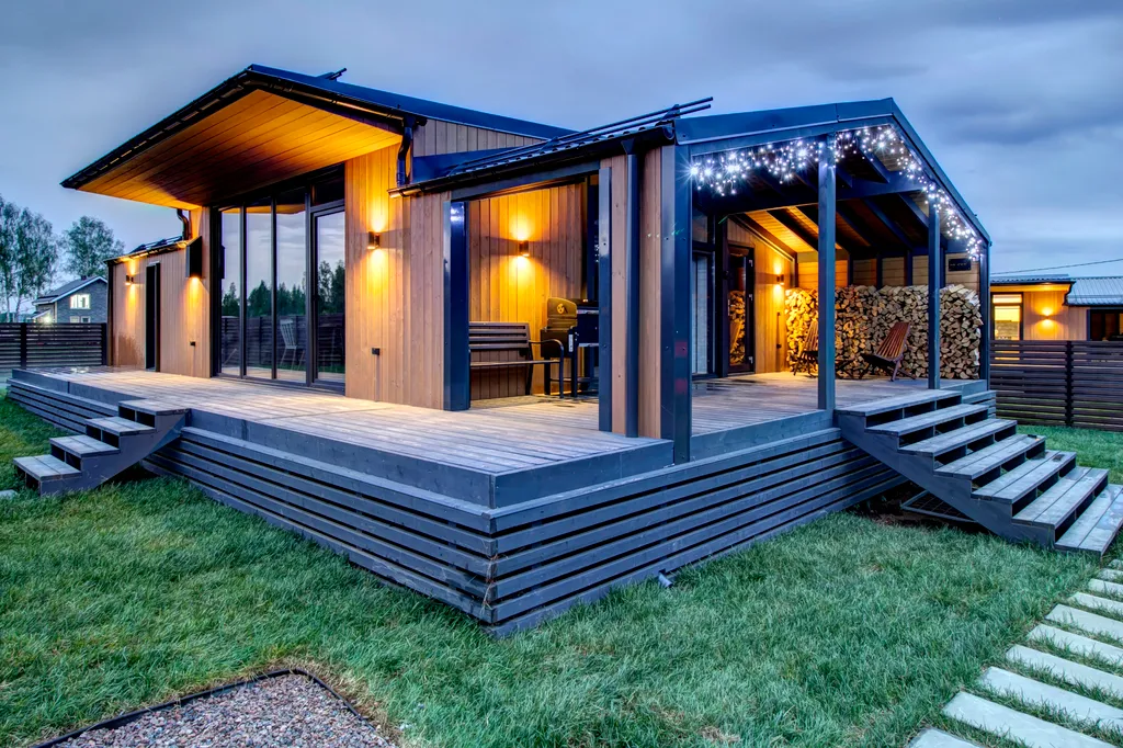 Уютный домик с видом на лес