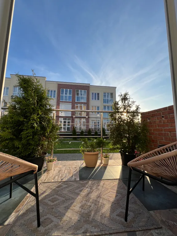 Уютная квартира с террасой у Западного пляжа