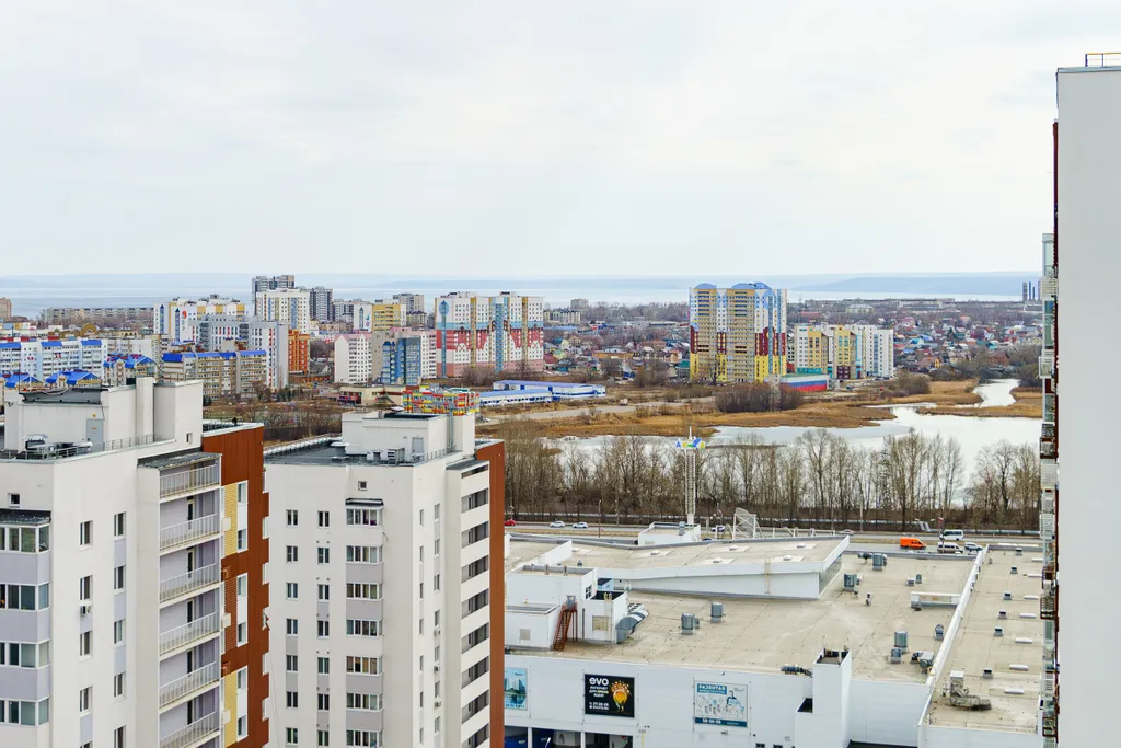 Студия на 24 этаже с панорамным видом на реку в ЖК Аквамарин