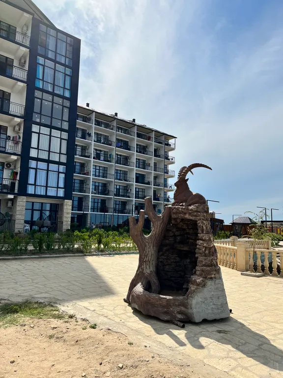 Уютная квартира-студия на первой береговой линии, прекрасный вид