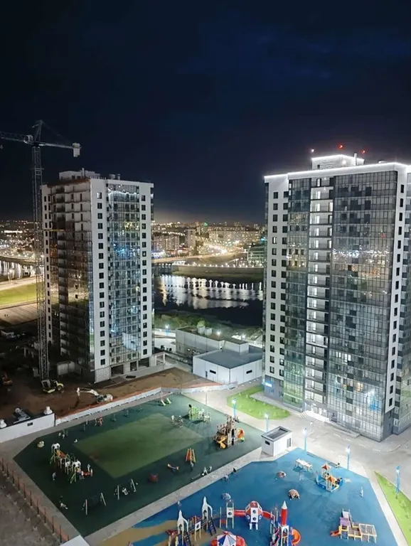 Уютная студия с видом на город