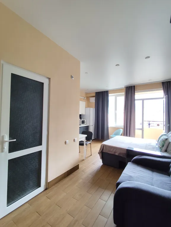 Квартира на 9 этаже с балконом, вид на горы, п. Лазареаское, Сочи