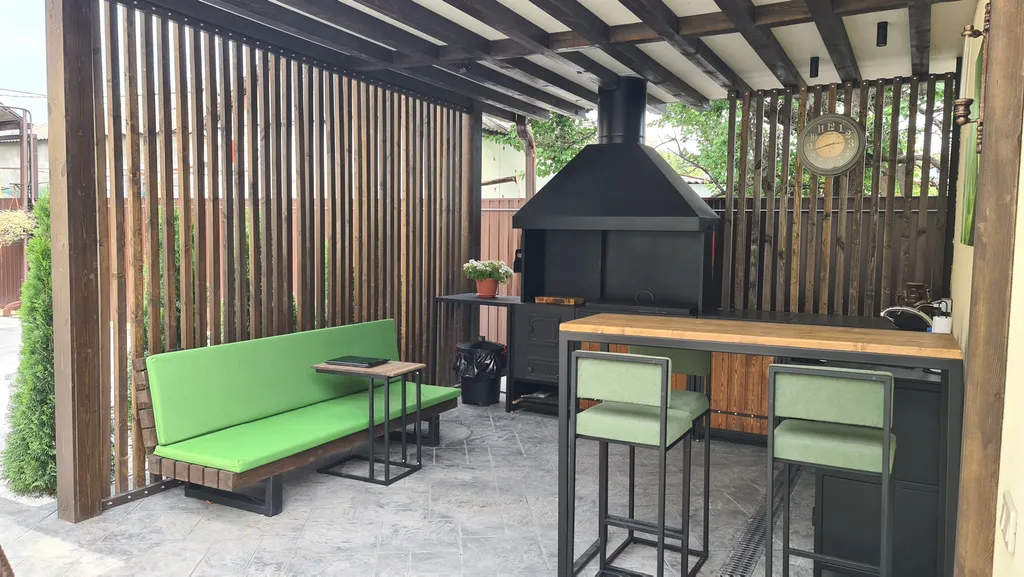 Вилла на 8 гостей с теплым бассейном и беседкой для барбекю