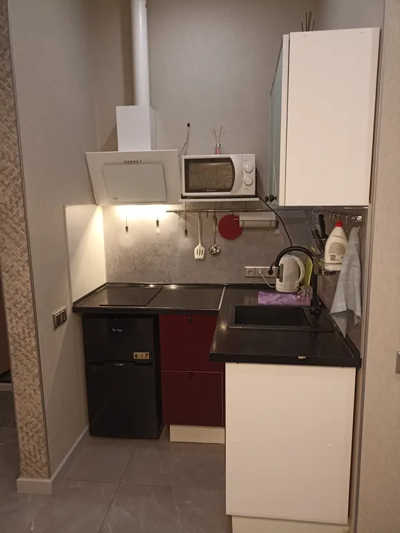 Уютная студия с теплыми полами