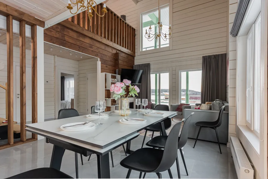 Коттедж Новый дом с видом на озеро, сауной, гриль-домом и детской площадкой — аренда посуточно в Сортавала