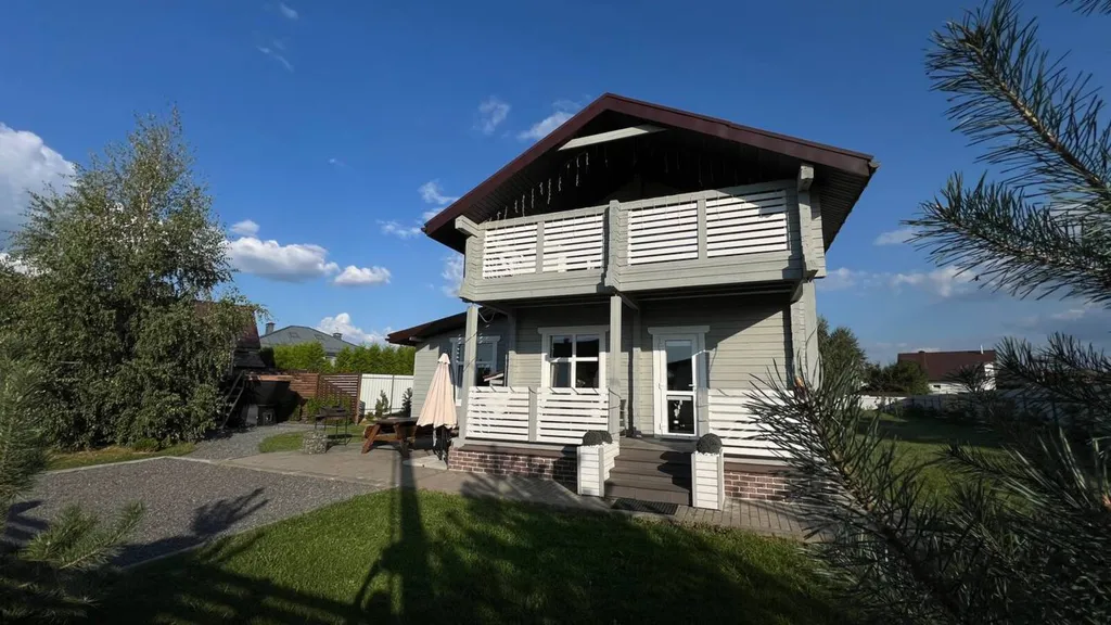 Уютный светлый деревянный домик с сауной и купелью