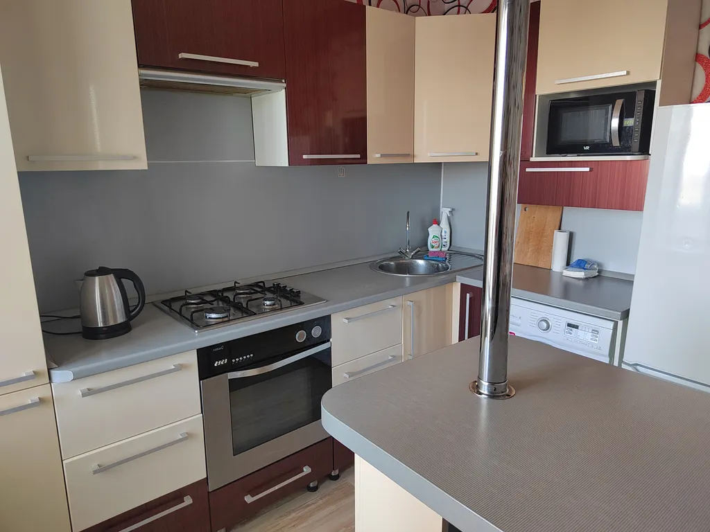 Современная квартира с большой кухней в центре города