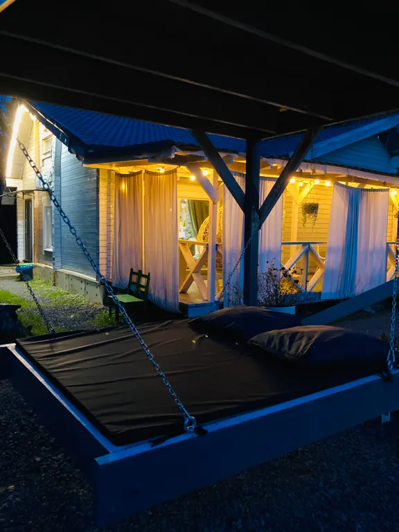 Коттедж Дом-баня с бассейном — Чална