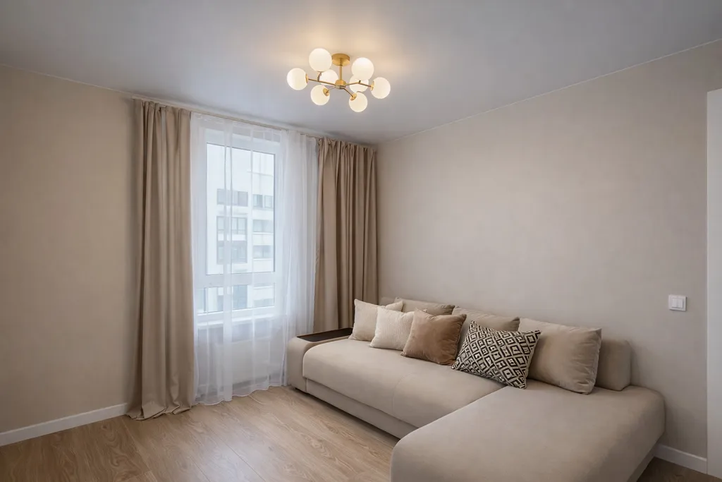 Продуманная 2-х комнатная квартира с ванной