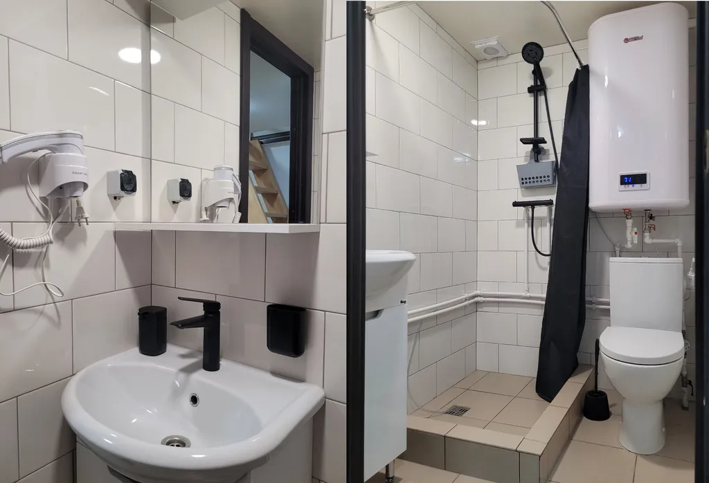 Лофт-6 синяя. Клёвая двухуровневая студия в центре.