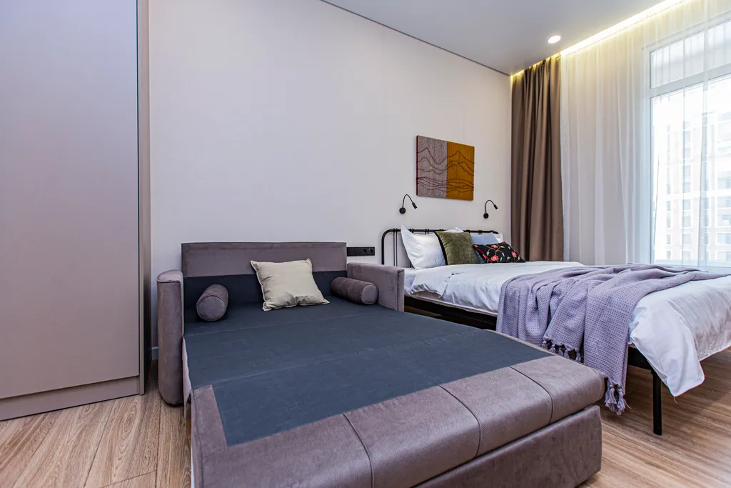 Квартира Студия 1 с шикарным видом и лоджией ЖК Еstet — Алматы