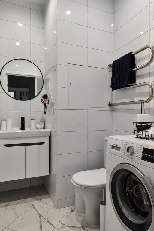 Прекрасная стильная квартира Инь янь