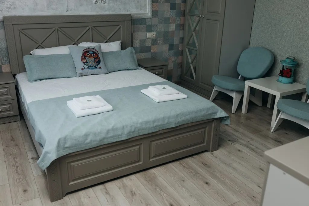 Двухместные номера с уникальным дизайнерским решением.