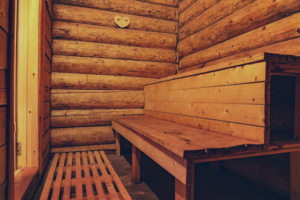 Большой дом с баней рядом с водой