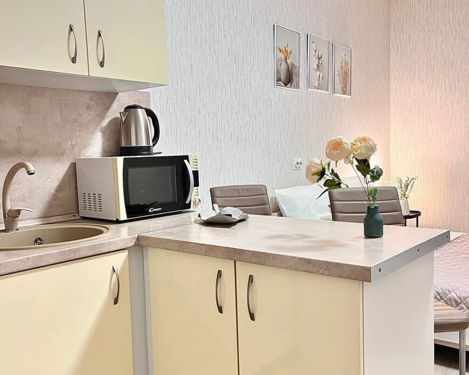 Студия Апарт Гулливер с лоджией в центре