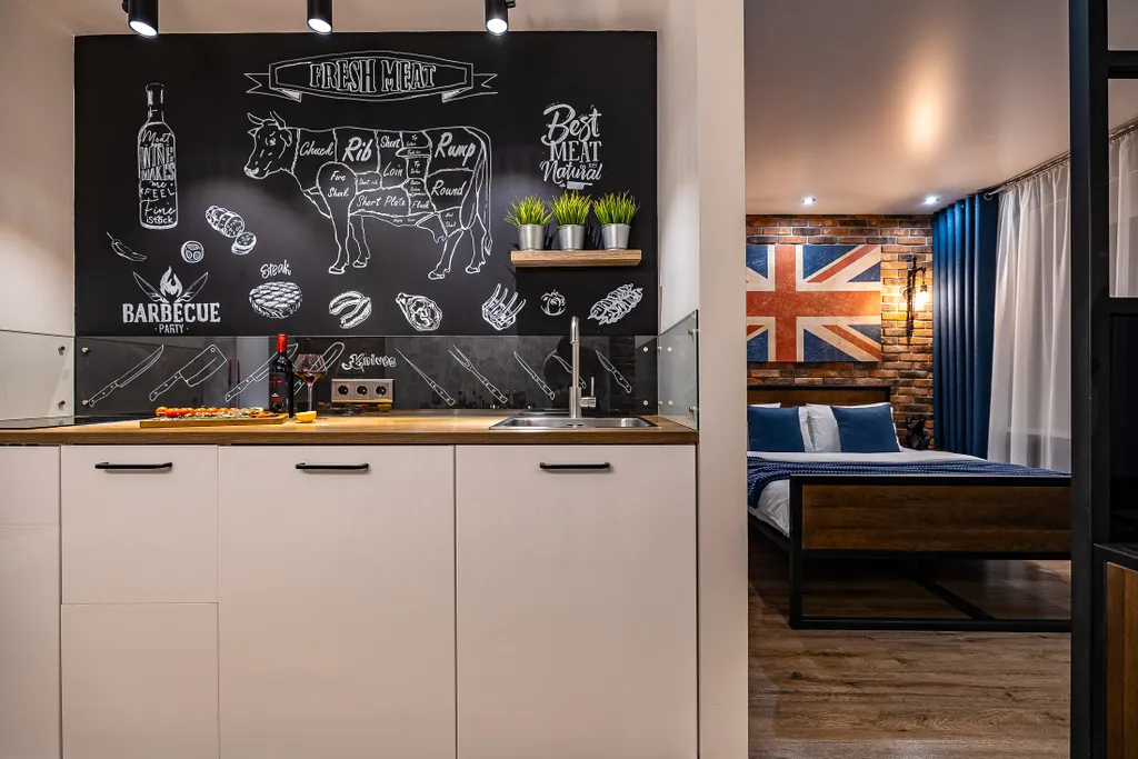 Популярная квартира в центре Британский лофт