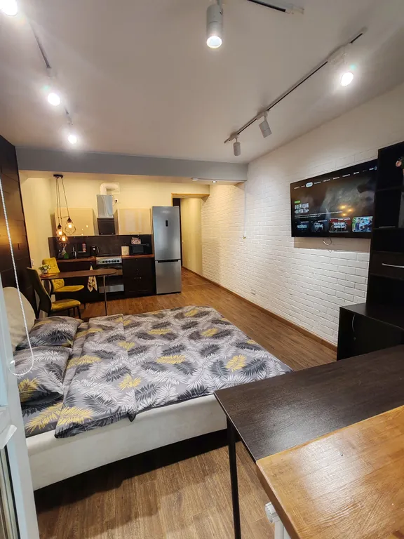 Большая студия с видом на Обь