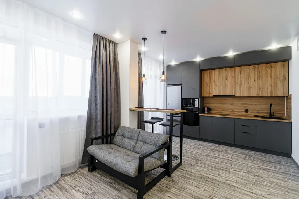 Апартаменты лофт в ЖК Аквамарин с видом на реку