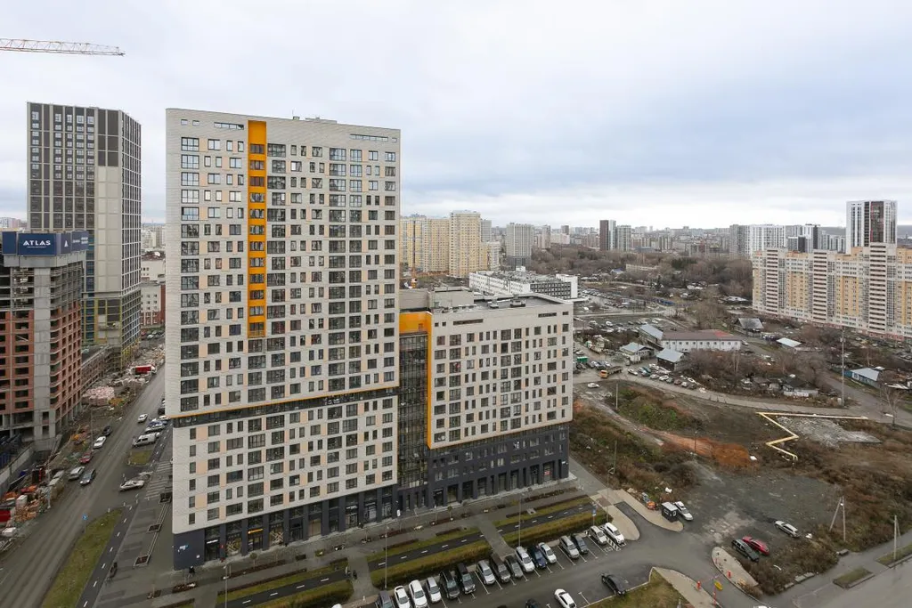 Квартира Квартира Евродвушка на 22 этаже, Южный Автовокзал — Екатеринбург