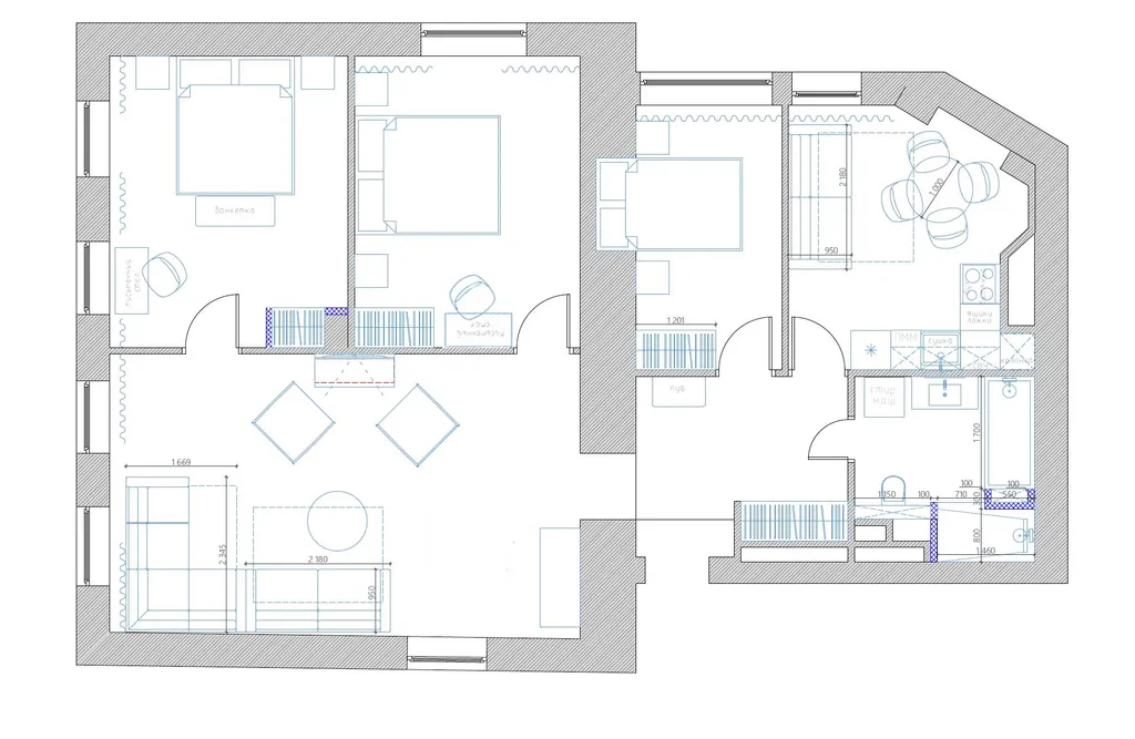 Квартира Дизайнерская квартира с камином у Невского проспекта — Санкт-Петербург
