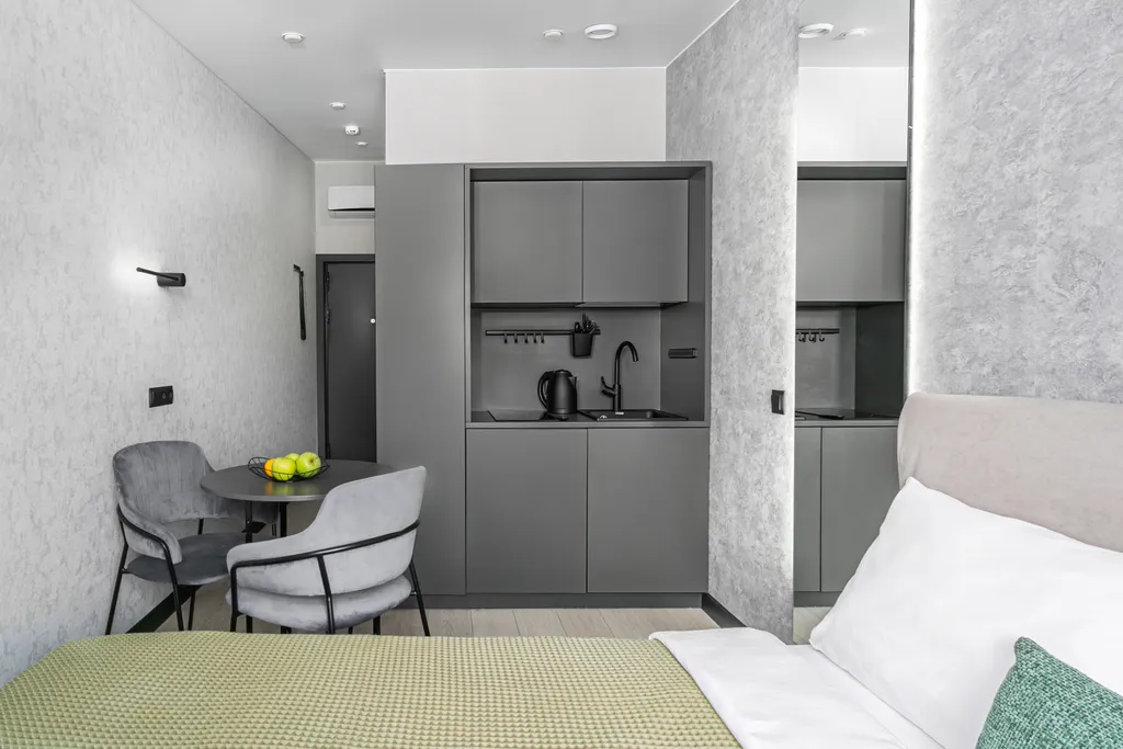 Квартира Квартира Студия в ЖК Park side в монохромном стиле — Санкт-Петербург