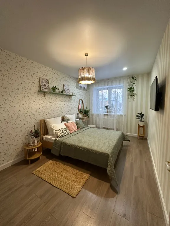 Уютная и красивая  квартира  «цветочный луг»!