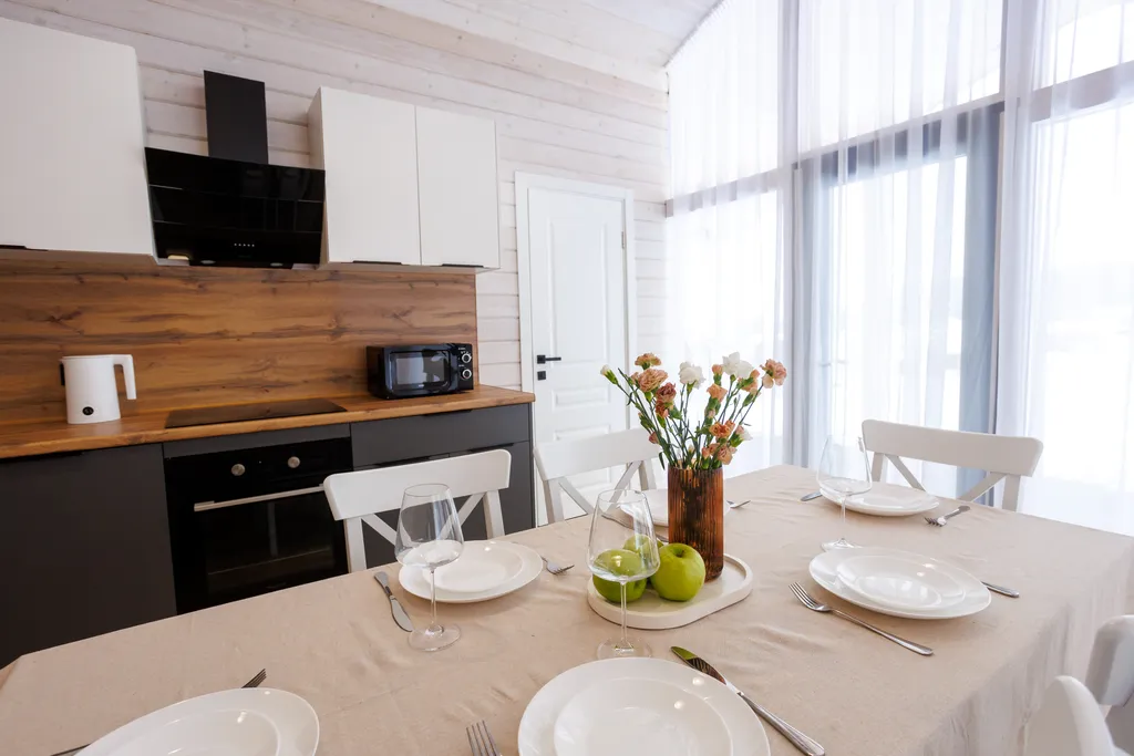 Уютный дом для отдыха на природе с просторной сауной