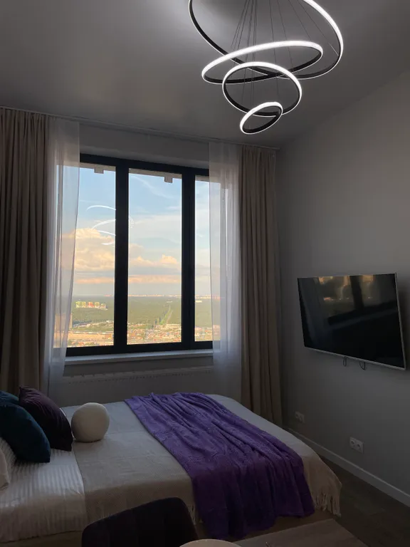 Квартира Квартира с панорамным видов 52 этаж в Afi Tower — Москва