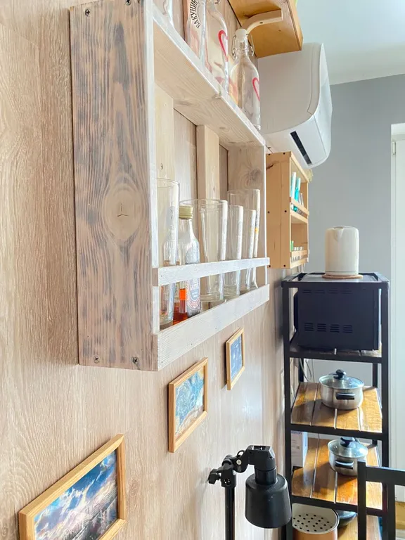 Однокомнатная квартира с угловой ванной и кондиционером