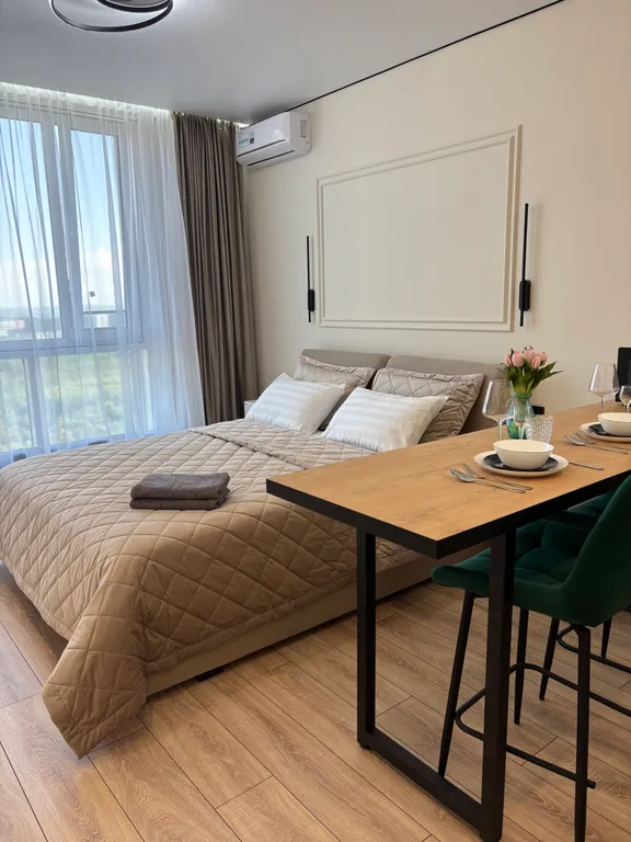 Квартира-студия с дизайнерским ремонтом