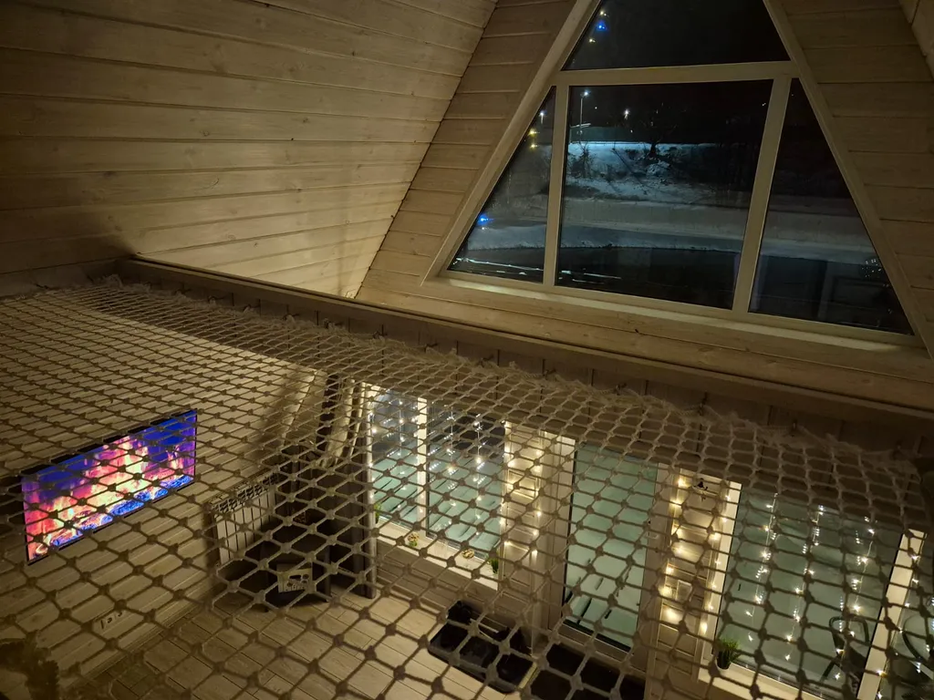 Коттедж Коттедж А-фрейм Жемчужный с сибирским банным чаном и баней на берегу озера — Каблуково