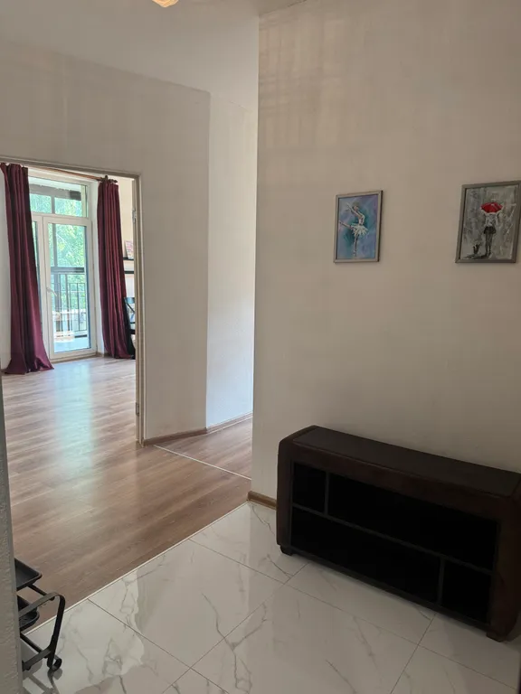 В центре города большая, атмосферная квартира с лужайкой