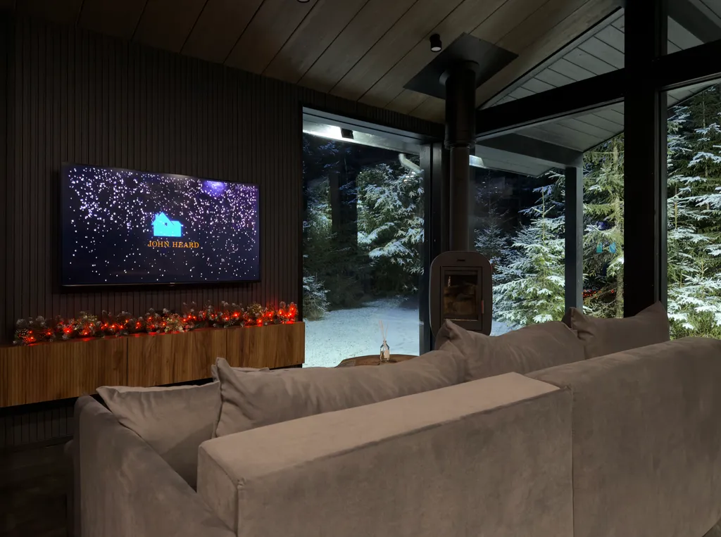 Коттедж Стильный дом в лесу с камином и купелью — Борисово