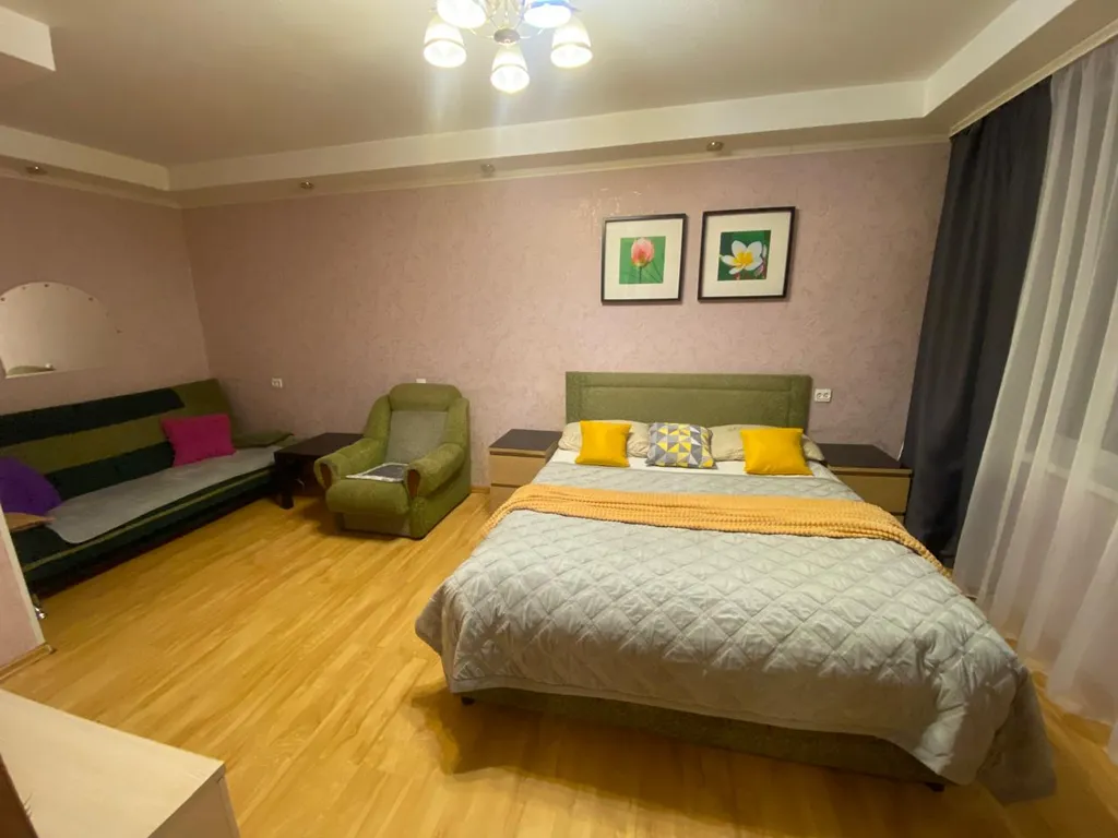 1-комнатная квартира с красивым видом на город, залив и горы