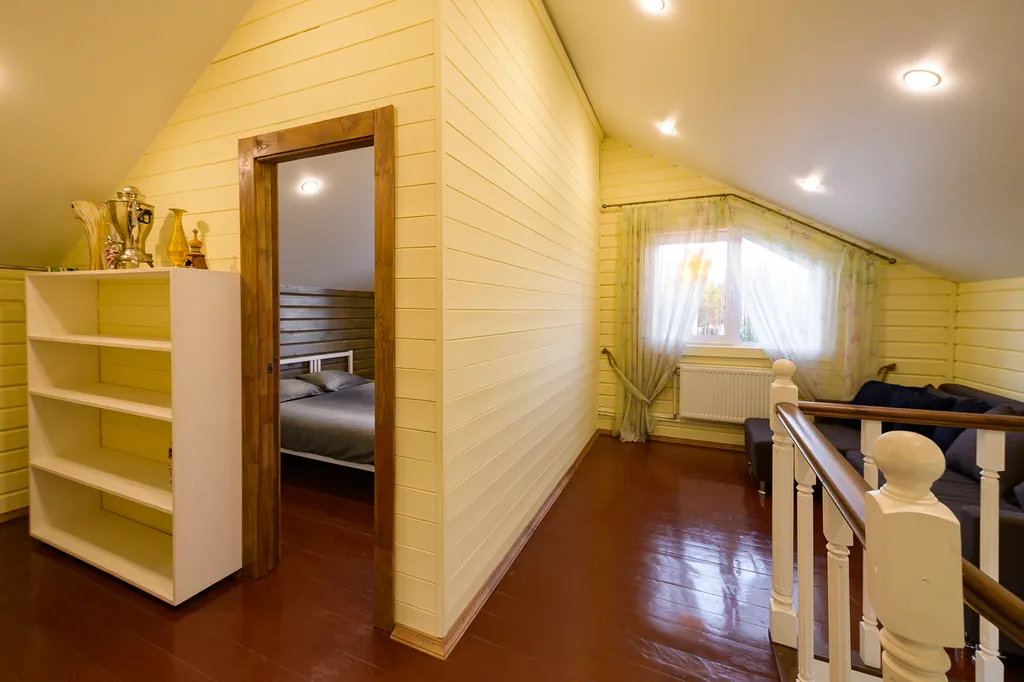 Брусничный коттедж с сауной и банным чаном